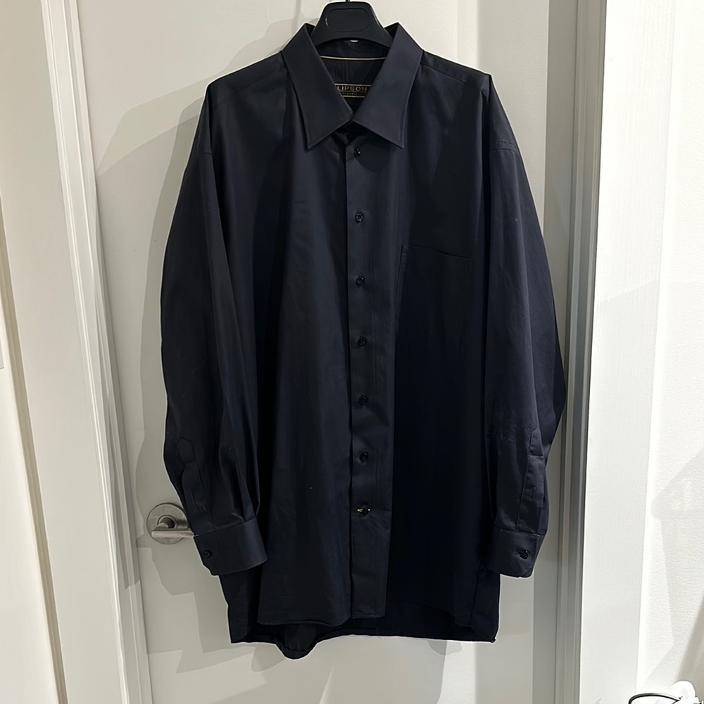 Lipson Men's Black Dress Shirt